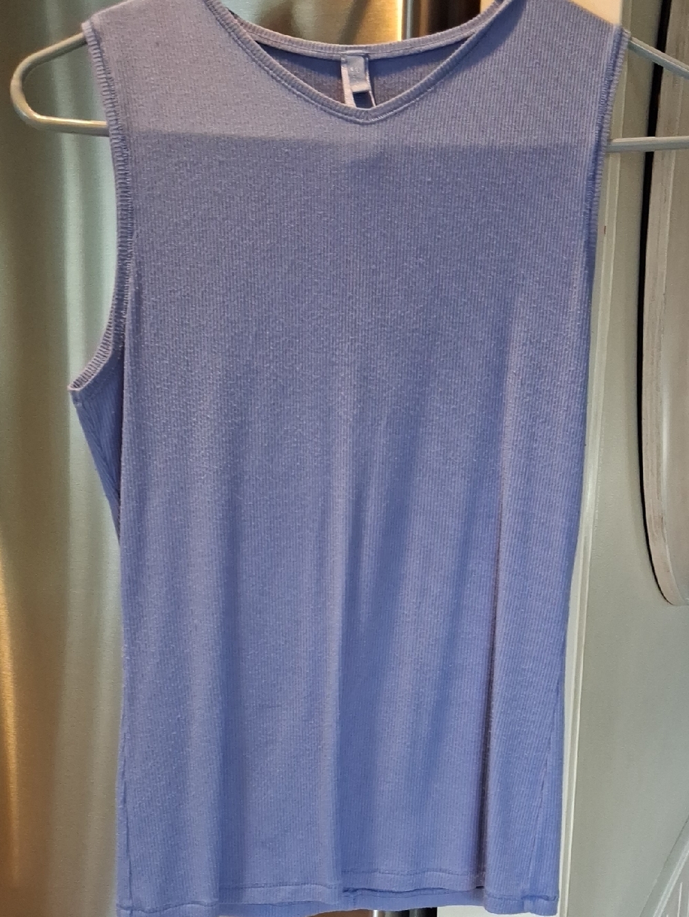 SKIMS Ribbed Crewneck Tank in Dusty Lavender